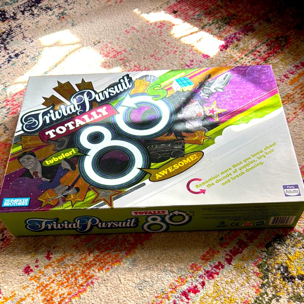 🎯♥️☮️🫶Trivial Pursuit Totally 80s Board Game